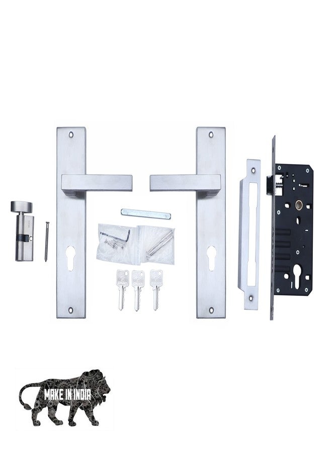 Crust SS304 Mortise Lever Door Handle Lockset with One Side Knob and One Side Key Cylinder and Lock Body - Image 5